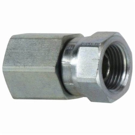 MIDLAND METAL Swivel Adapter, 112 Nominal, FPT x Female NPSM, Steel 14052424